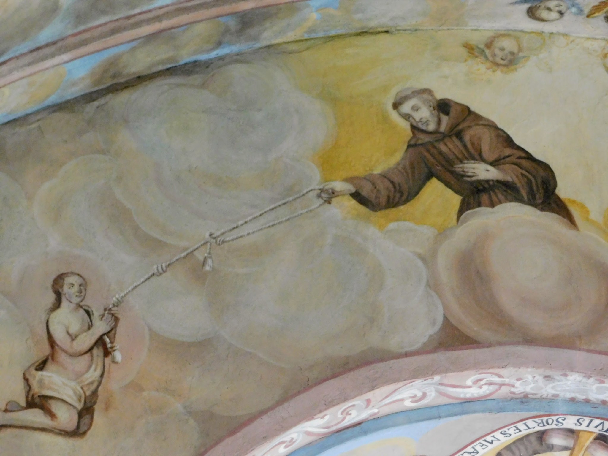 św. Franciszek - fresk po konserwacji