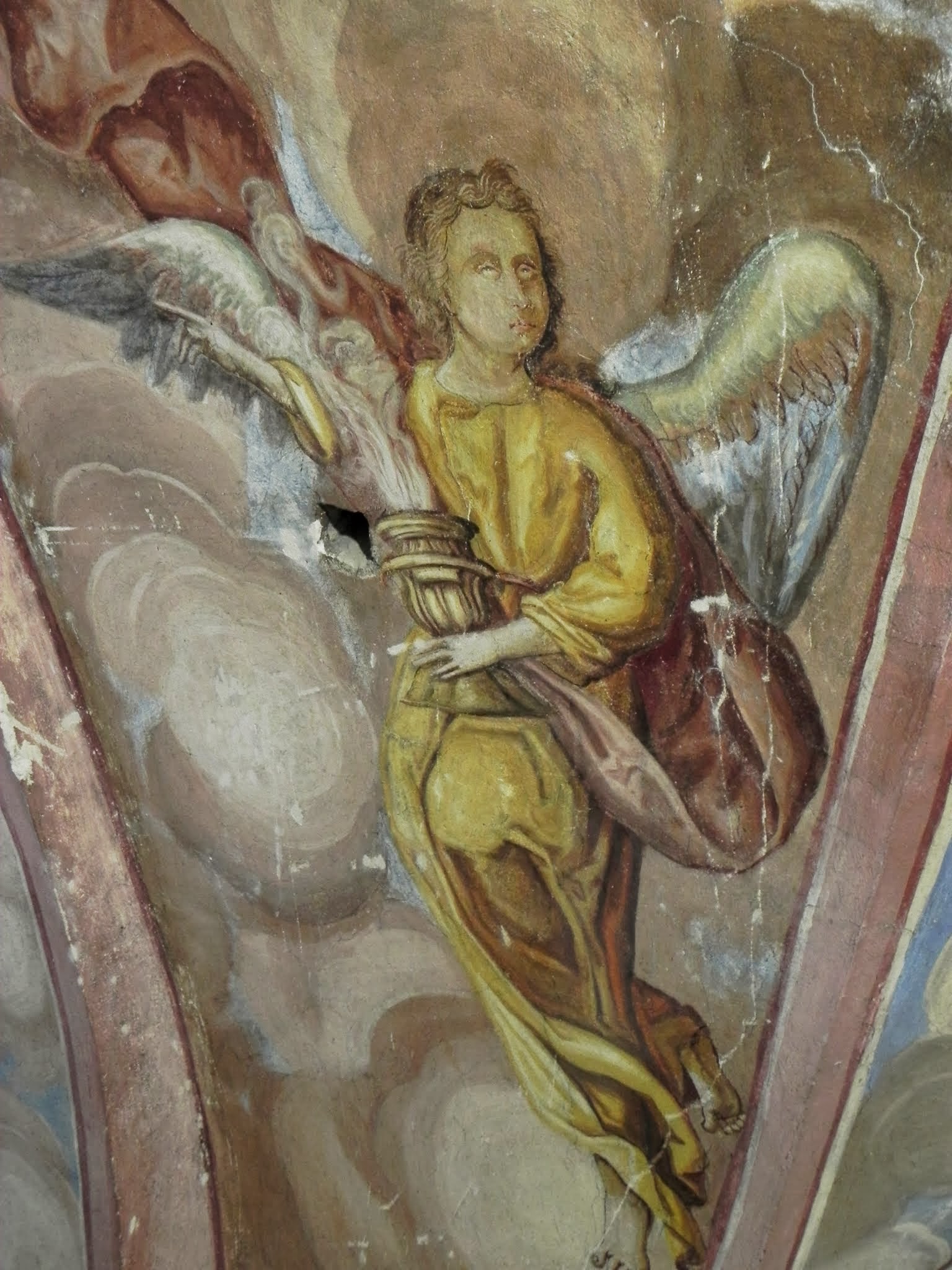Freski z bliska - anioł